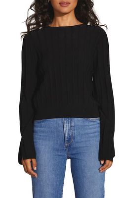 Favorite Daughter The Loretta Rib Sweater in Black