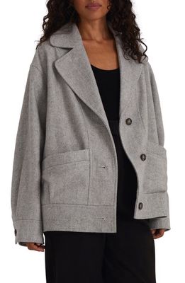 Favorite Daughter The Nico Herringbone Jacket in Grey Herringbone