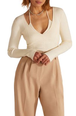 Favorite Daughter The Take Me Somewhere Halter Top Sweater in Cream