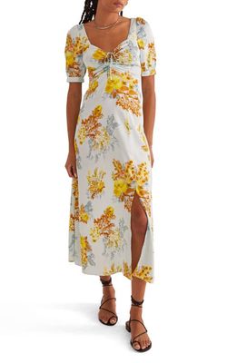Favorite Daughter The Vineyard Floral Print Maxi Dress in Sky Blue Multi