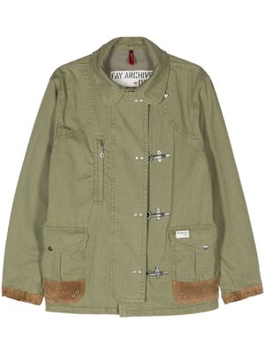Fay 4 Ganci cotton jacket - Green