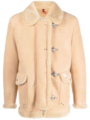 Fay 4 Ganci sheepskin jacket - Neutrals