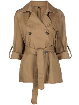 Fay belted trench jacket - Brown