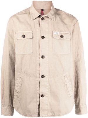 Fay button-down long-sleeve shirt - Neutrals