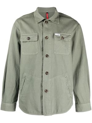 Fay button-up shirt jacket - Green