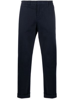 Fay Capri mid-rise tapered trousers - Blue