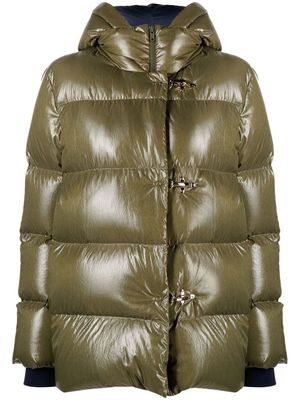 Fay clasp-fastening padded jacket - Green