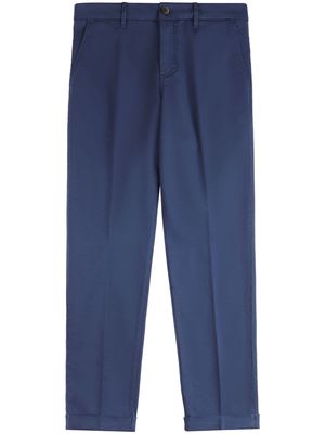Fay cotton-blend chino trousers - Blue