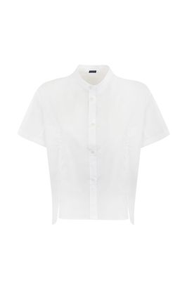 Fay Cotton Shirt With Mandarin Collar