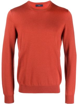 Fay crew-neck sweatshirt - Orange
