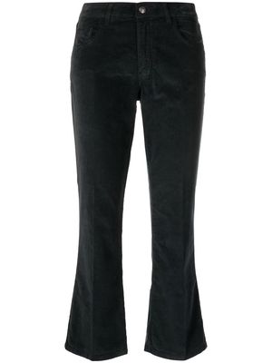 Fay cropped flared trousers - Black