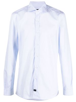 Fay cutaway-collar cotton shirt - Blue