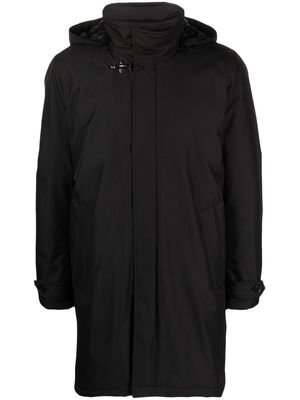 Fay detachable-hood padded coat - Black
