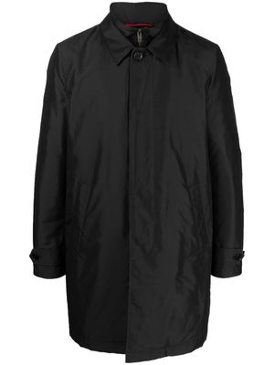 Fay double-layer camp-collar coat - Black