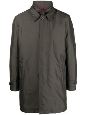 Fay double-layer camp-collar coat - Green
