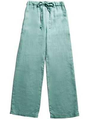 Fay Easy wide-leg linen trousers - Green
