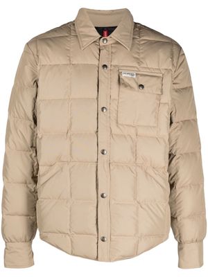 Fay Fay quilted padded shirt jacket - Neutrals