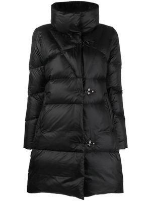Fay funnel-neck padded coat - Black