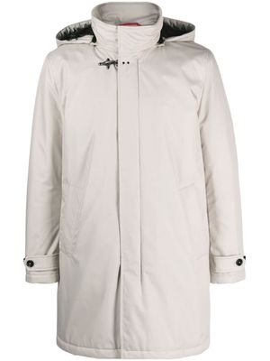 Fay hooded coat - Neutrals