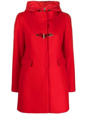 FAY hooded duffle coat - Red