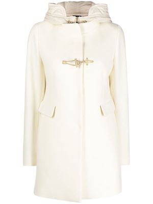 Fay hooded duffle coat - White