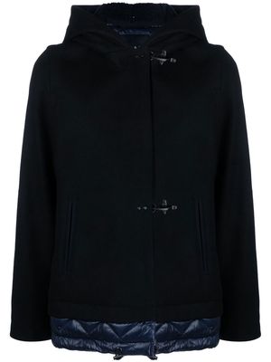Fay hook-fastening hooded jacket - Black