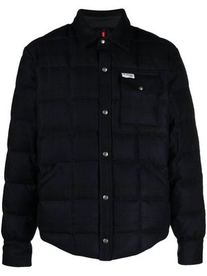 Fay Jac quilted padded shirt jacket - Blue