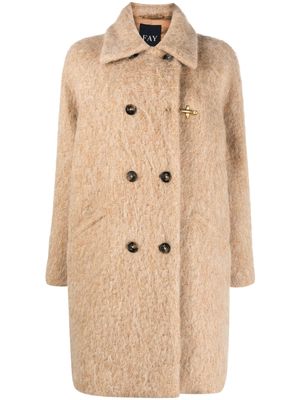 Fay Jacqueline double-breasted coat - Neutrals