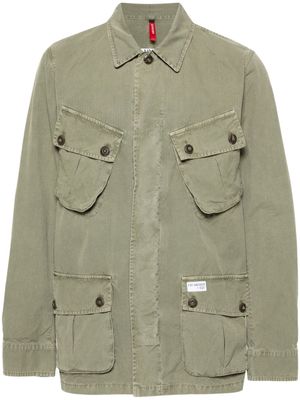 Fay Jungle cotton shirt jacket - Green