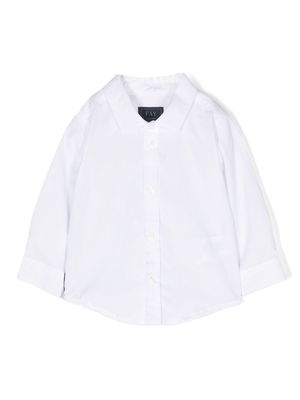 Fay Kids button-up long-sleeved shirt - White