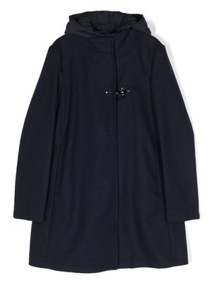 Fay Kids long-sleeve hooded coat - Blue
