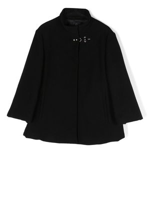 Fay Kids long-sleeve wool coat - Black