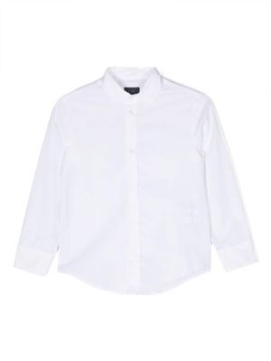 Fay Kids long-sleeved cotton shirt - White