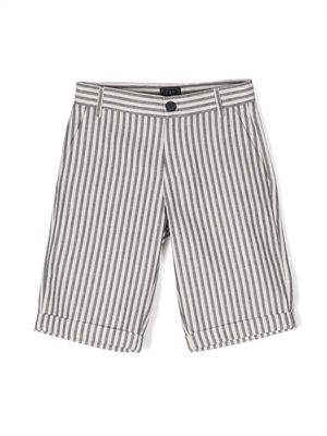 Fay Kids striped tailored shorts - Blue