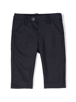 Fay Kids textured mid-rise chinos - Blue