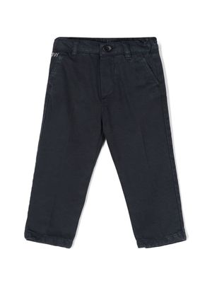 Fay Kids twill tapered trousers - Blue