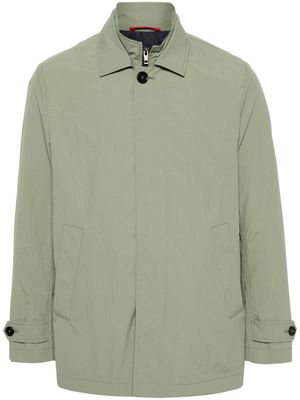 Fay layered-design jacket - Green