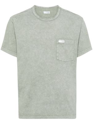 Fay logo-appliqué cotton T-shirt - Green