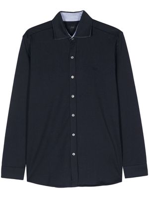 Fay logo-embroidered jersey shirt - Blue