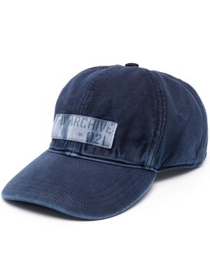 Fay logo-patch cotton baseball cap - Blue