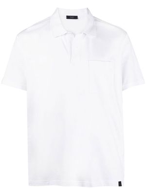 Fay logo-patch detail polo shirt - White