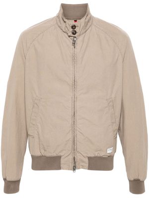 Fay logo-patch ripstop jacket - Neutrals