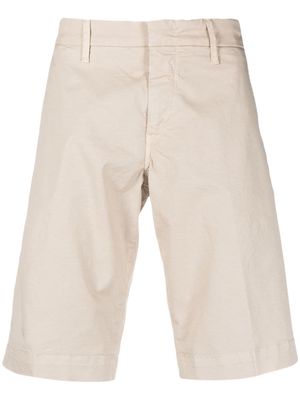 Fay logo-patch stretch-cotton bermuda shorts - Neutrals