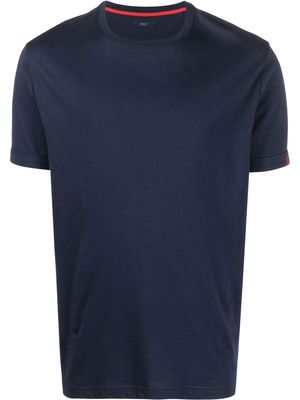 Fay logo-tag short-sleeve T-shirt - Blue