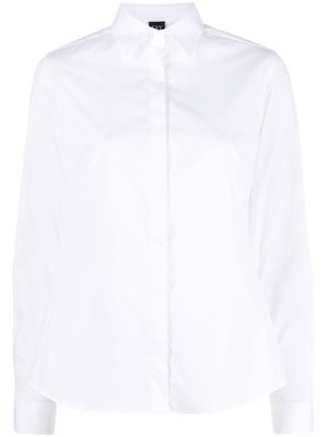 Fay long-sleeve fitted shirt - White