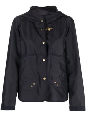 Fay long-sleeve hooded jacket - Blue