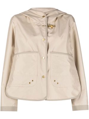 Fay long-sleeve hooded jacket - Neutrals