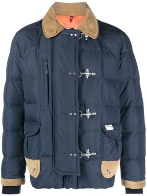 Fay long-sleeve padded jacket - Blue