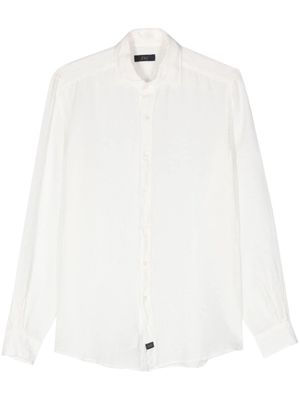 Fay long-sleeves linen shirt - White
