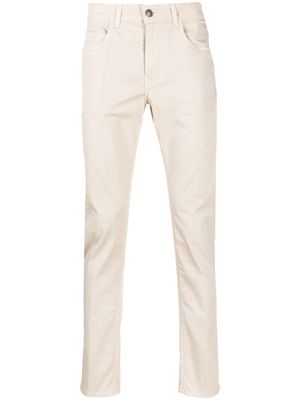 Fay low-rise skinny trousers - Neutrals